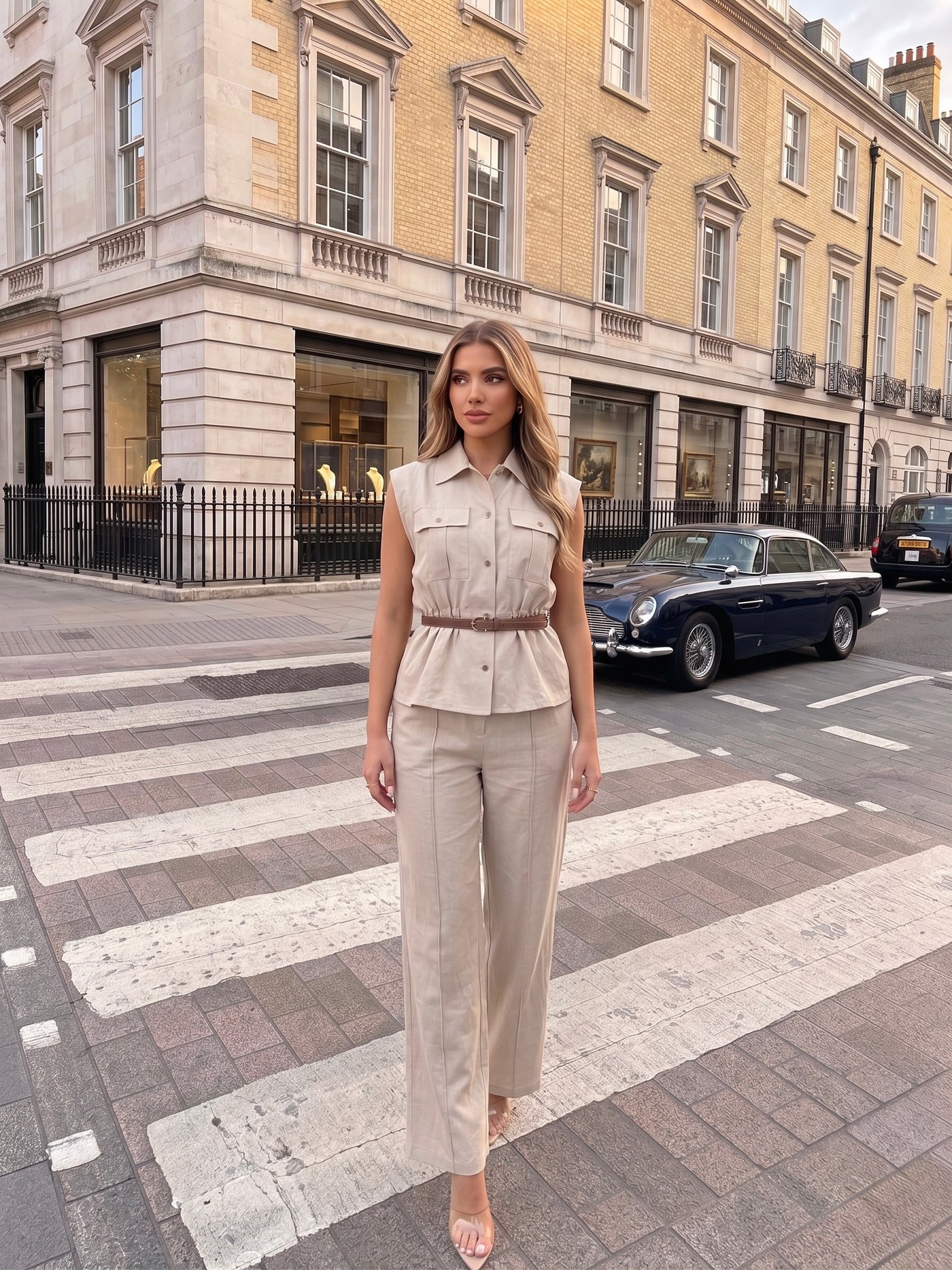 Safari Luxe Sleeveless Co-ord Set